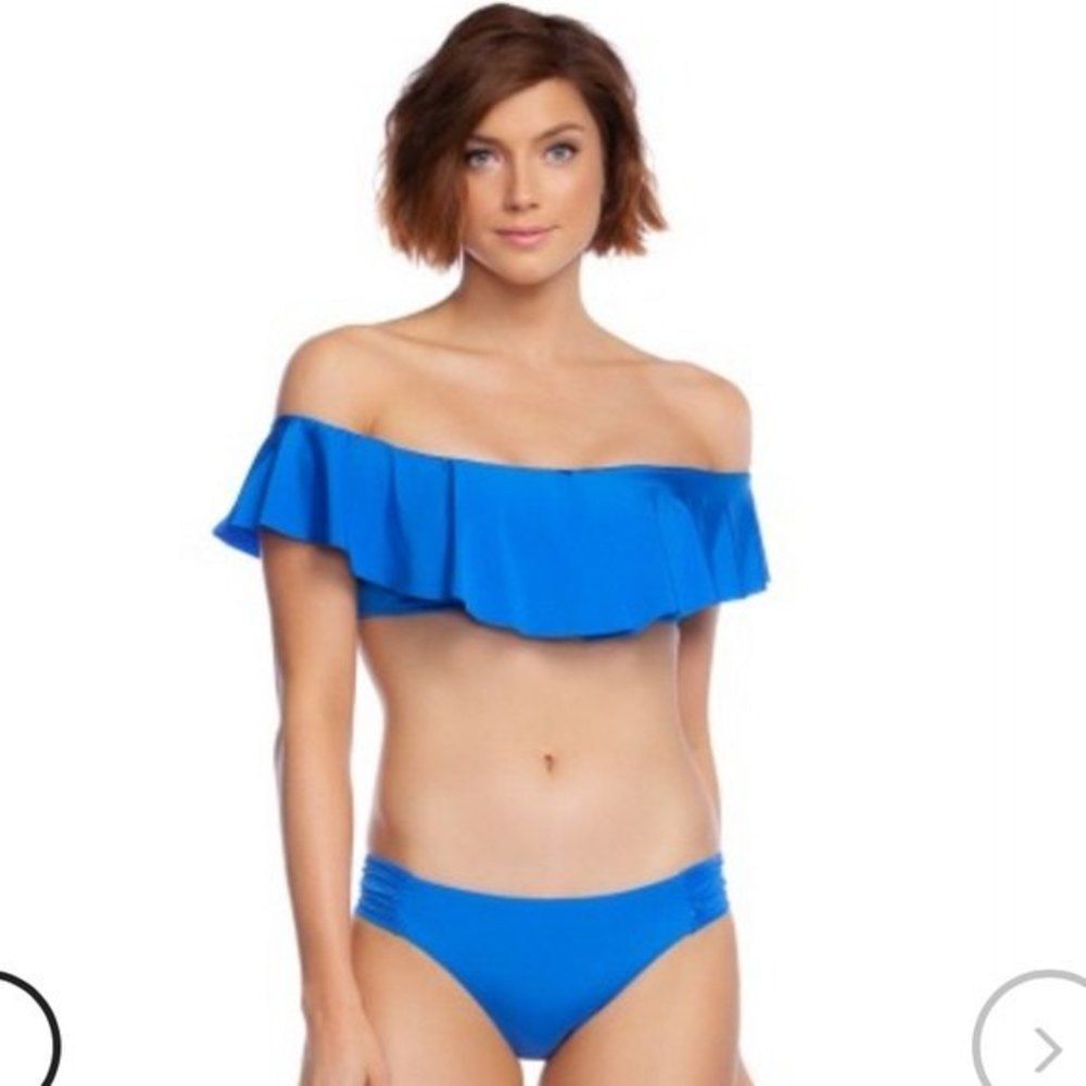 TRINA TURK Womens Size 8 SOLID OFF THE SHOULDER BANDEAU